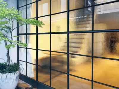 中川化學株式會社 Nakagawa Chemical- Foglas復古流水條紋磨砂玻璃薄膜貼紙C-10 - 川灃建材貼膜服務有限公司