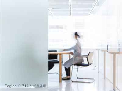 中川化學株式會社 Nakagawa Chemical - Foglas Regular 磨砂玻璃薄膜裝飾薄膜 - C-714サンドホワイト - 川灃建材貼膜服務有限公司