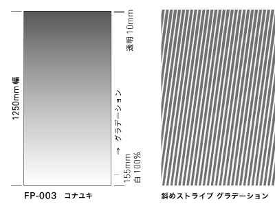 中川化學株式會社 Nakagawa Chemical - Foglas Print Gradation 磨砂玻璃印刷漸變薄膜 FP-003 - 川灃建材貼膜服務有限公司